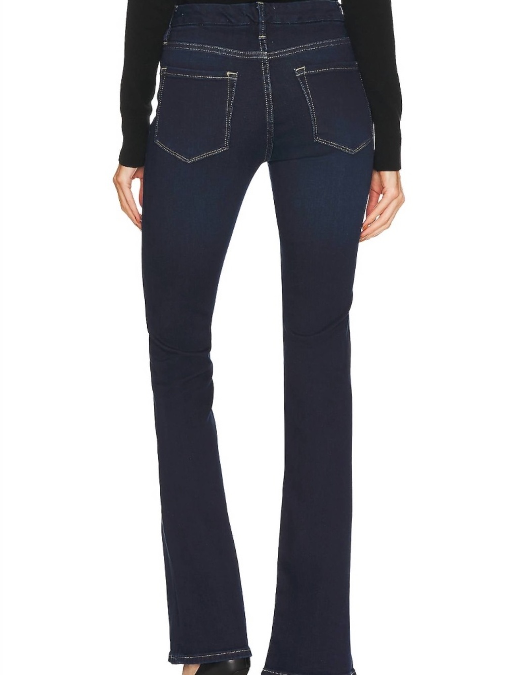 NWT Frame Le Mini Boot Le Shape Jeans Sz 28 MSRP $265 Great Jeans Dark Wash - Picture 2 of 7